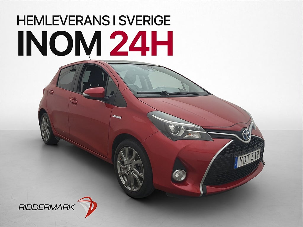 Toyota Yaris Hybrid Style Panorama Motorvärmare Kamera