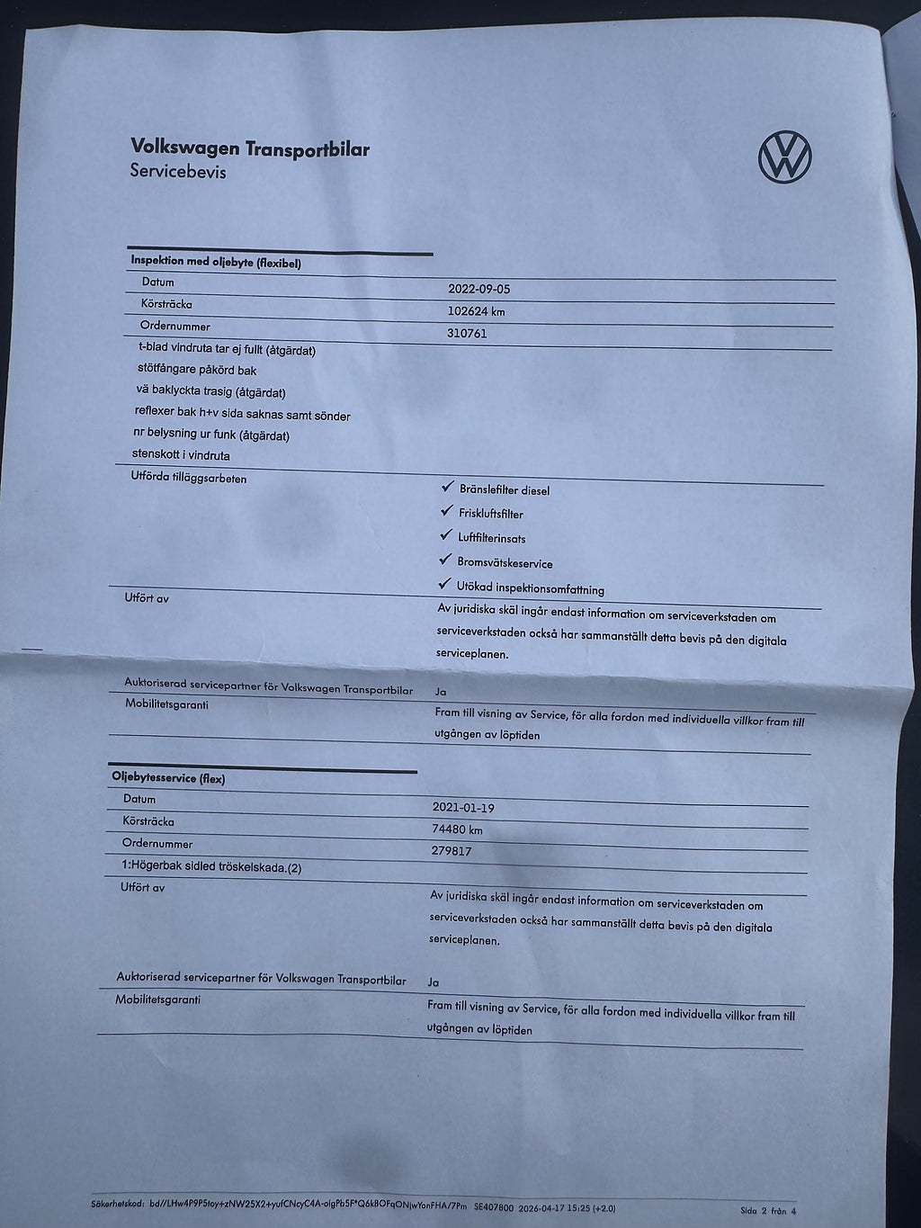 Volkswagen crafter 35 2.0 TDI Euro 6 NYSERVAD FULLSERVAD KAMREMBYTT B-KAM
