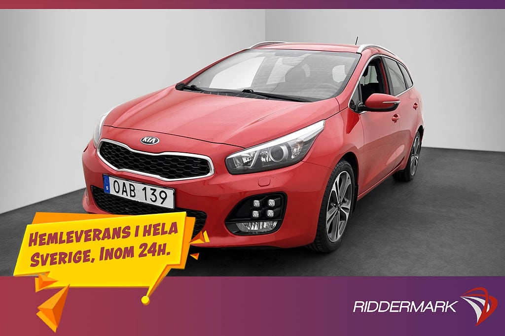 Kia Ceed 1.6 CRDi GT-Line M/K-Värmare Kamera Navi Rattvärme
