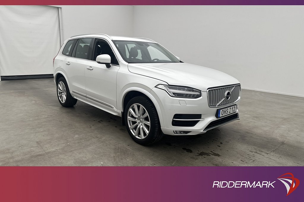 Volvo XC90 D5 AWD 235hk Inscription 7-Sits VOC Värm Luft 360