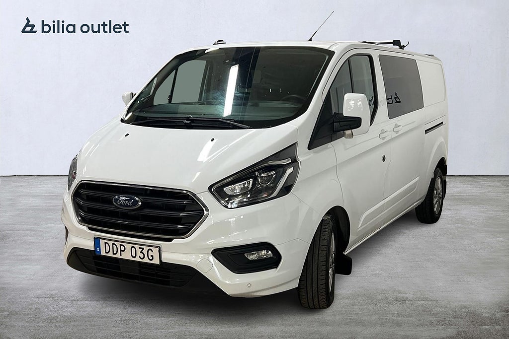 Ford Transit Custom 340 CrewVan 2.0 EcoBlue aut 6-sits 170hk Drag B-k