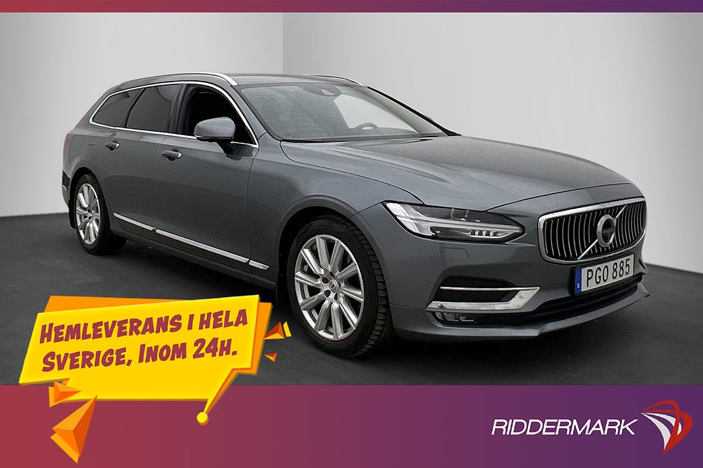 Volvo V90 D4 190hk Inscription Skinn Värmare 360° Dragkrok