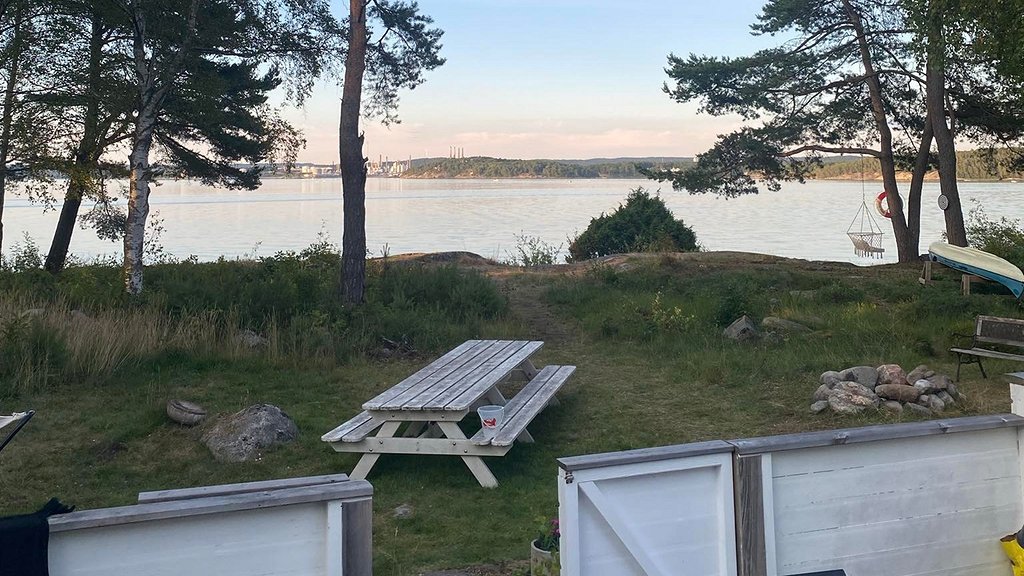 MNAB beg villavagn på Almöns camping vid havet p483