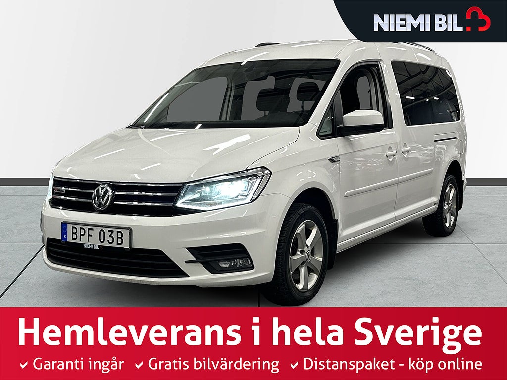 Volkswagen Caddy Maxi Life 7-sits 2.0 TDI 4Motion S&V/Carplay/Kamera/Drag/Dvärm