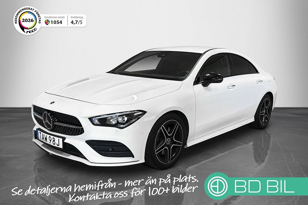 Mercedes-Benz CLA 200 AMG Widescreen Panelbelysning Backkamera Moms 