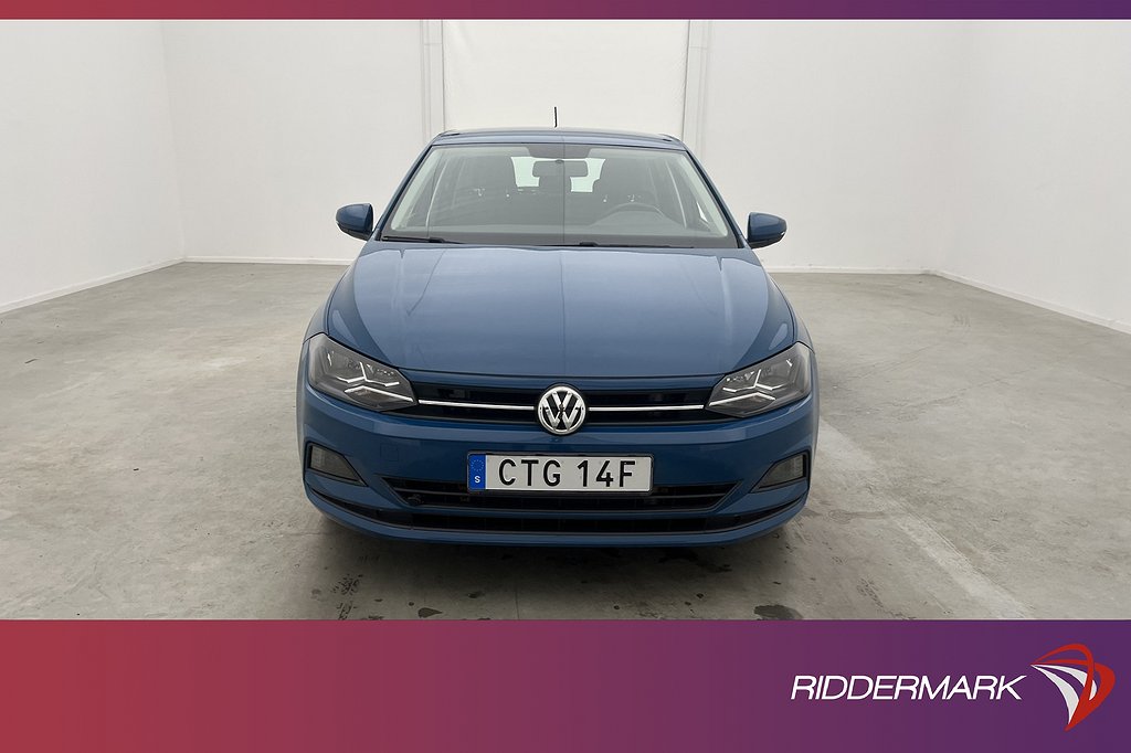 Volkswagen Polo 1.0 TSI 95hk Kamera Drag Låg-Skatt 0,46L/mil