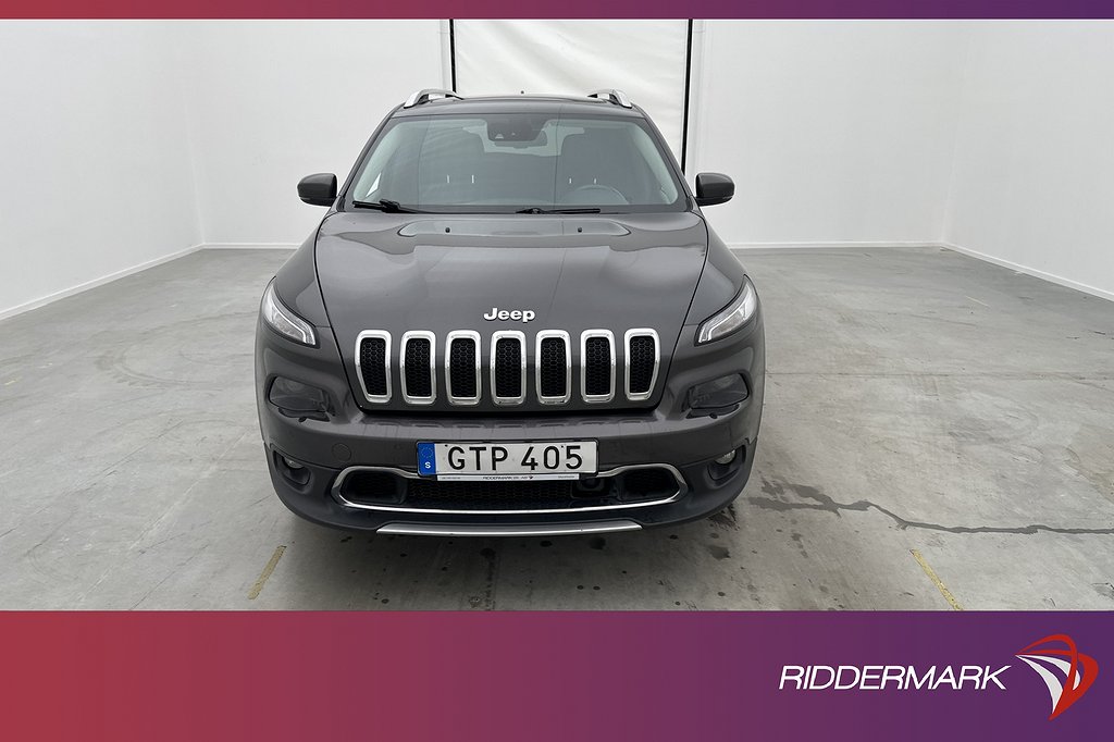 Jeep Cherokee 2.0 CRD 4WD 170hk Pano Kamera Navi Skinn Drag