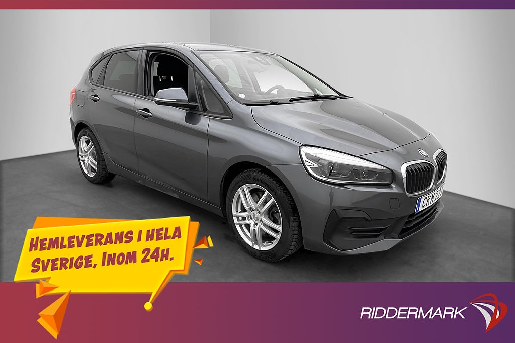 BMW 225xe 220hk Advantage MOMS HUD Navi Sportstolar LED