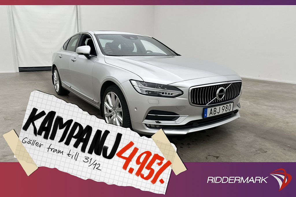 Volvo S90 T5 Inscription VOC Värm Taklucka Kamer 4,95% Ränta