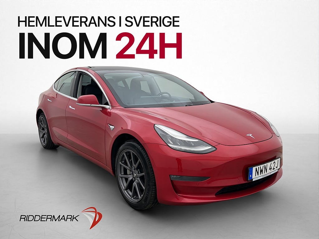 Tesla Model 3 Standard Range Plus 306hk Pano Kamera SvSåld