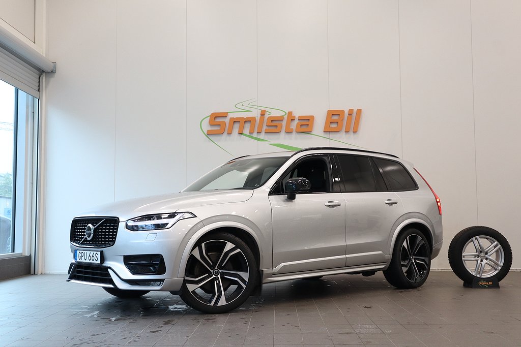 Volvo XC90 B5 AWD R-Design 7-sits B&W PANO LUFT DRAG 22 MOMS 235hk