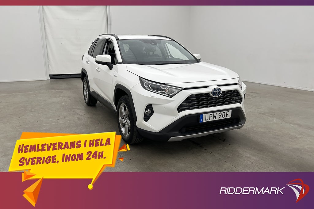 Toyota RAV4 Hybrid AWD Executive Kamera Skinn Döda-Vinkel