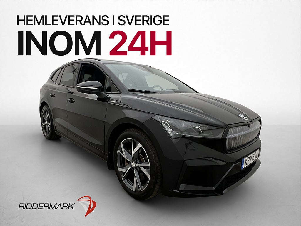Skoda Enyaq 85x Sportline HUD Kamera Crystal Värmare Drag