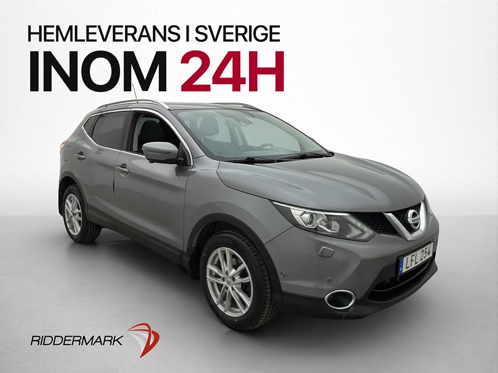 Nissan Qashqai 1.6 dCi Tekna M-Värm Pano 360° Navi Halvskinn
