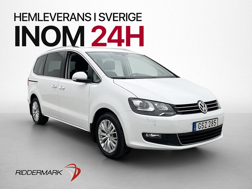 Volkswagen Sharan TDI 140hk 7-Sits Pano Kamera D-Värme Drag