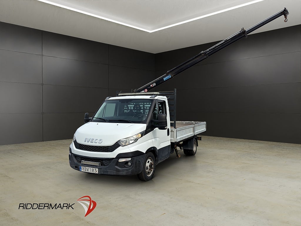 Iveco Daily 3.0 JTD 205hk KRANBIL Värmare Drag 3-Sits Moms