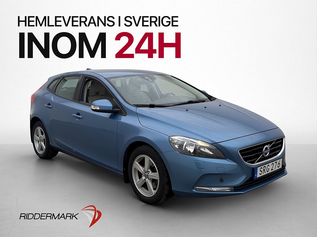 Volvo V40 T3 Kinetic Värmare Sensorer Farthållare Helskinn