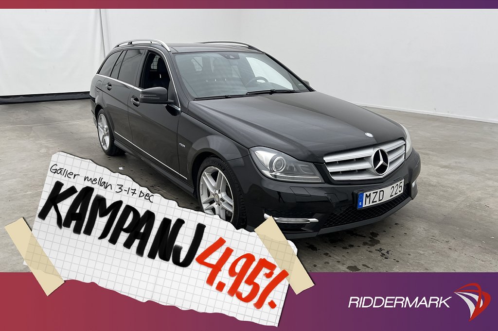 Mercedes-Benz C 300 T 4M 231hk AMG Pano P-Vär 4,95% Ränta