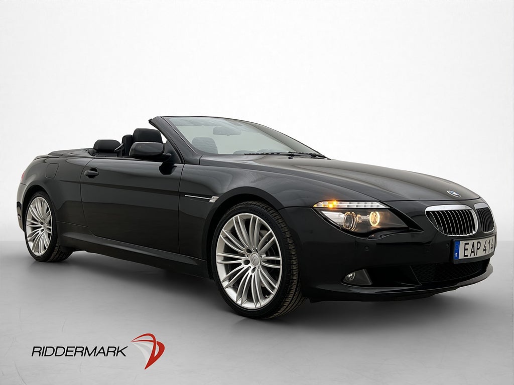 BMW 650 i Convertible 367hk Dynamic HiFi HUD Navi Soft-Close