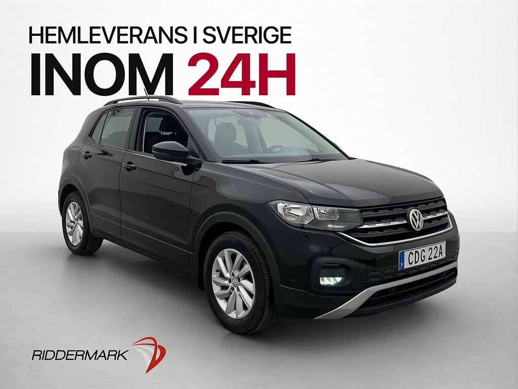 Volkswagen T-CROSS 1.0 TSI 95hk P-sensorer Bluetooth