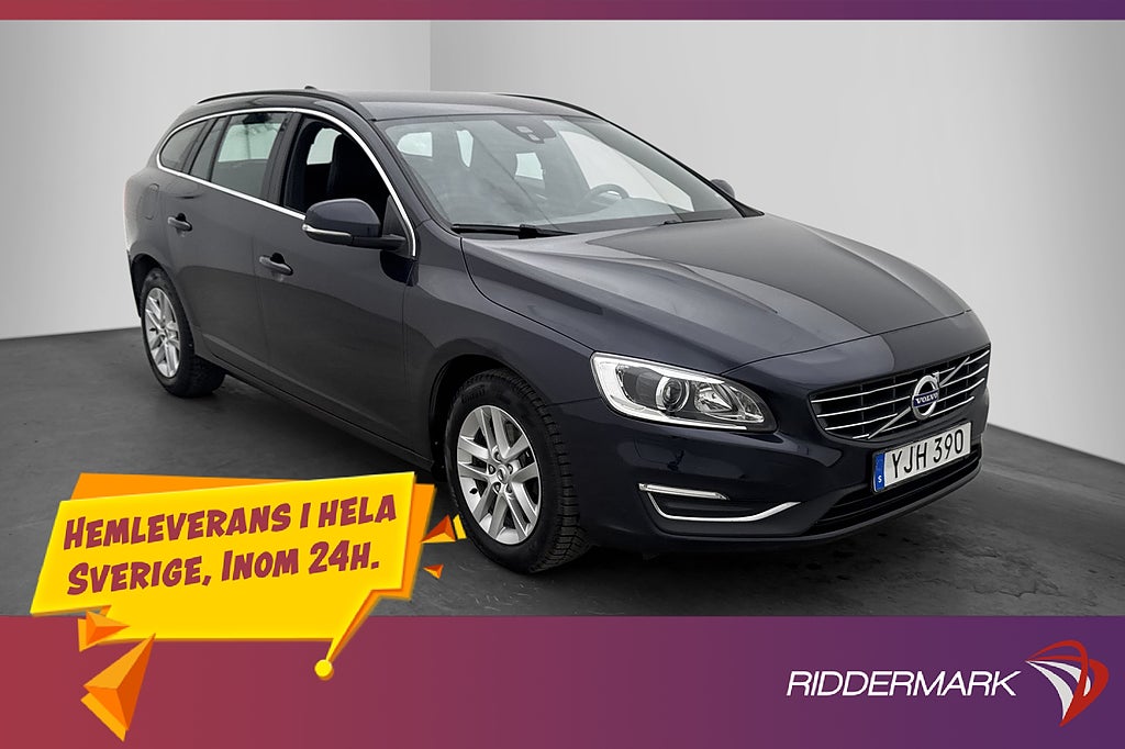 Volvo V60 D3 Momentum Värmare VOC Halvskinn Drag Få brukare