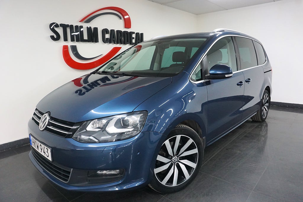 Volkswagen Sharan 7-sits 2.0 TDI Euro 6 Panorama D.Värm, Dynaudio, Kamera