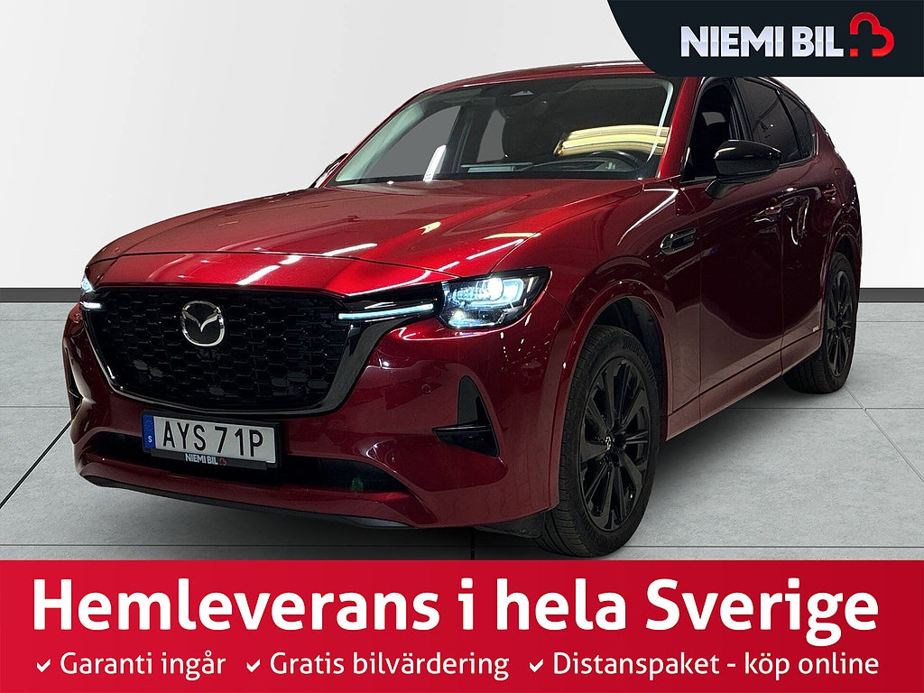 Mazda CX-60 PLUG IN AWD Homura Drag Mvärm 360° BOSE Rattvärm