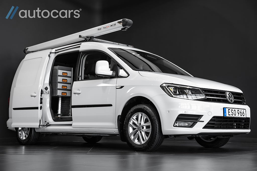 Volkswagen Caddy Maxi 2.0 TDI DSG|Leasbar|Inredning|Drag|Värmare|2x skjutdörr