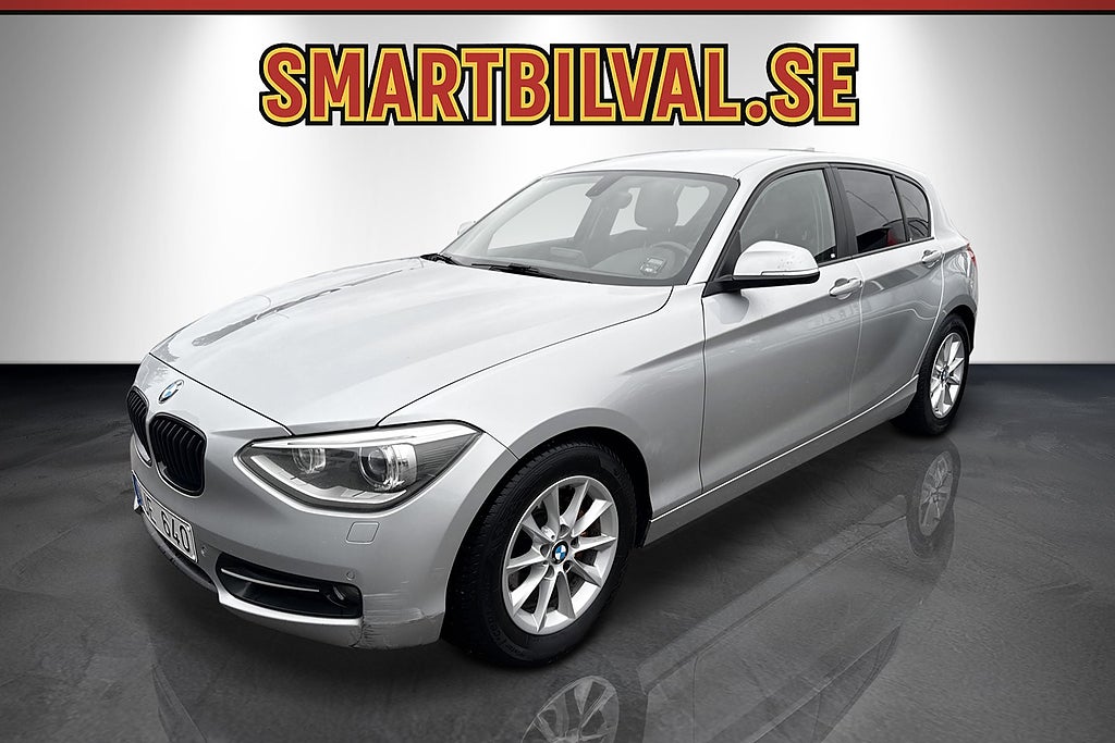 BMW 120D 5-dörrars Sport line Avbet 1142Kr/Månad Nyservad V-Hjul