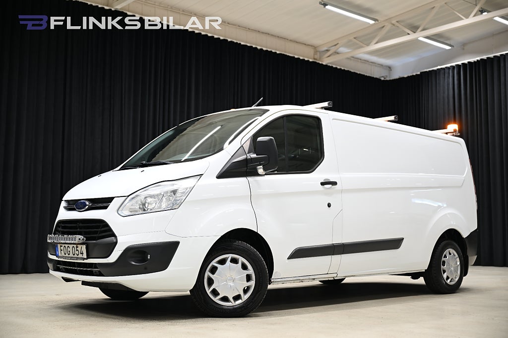 Ford transit Custom 130HK L2|Inredning|Drag|Värmare|B-kamera|Kambytt