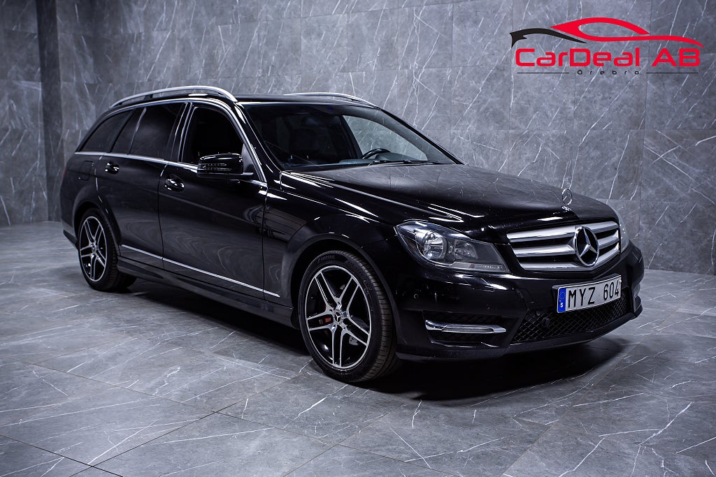Mercedes-Benz C 200 T CDI AMG Line M-Värmare Navi Drag Halvskinn