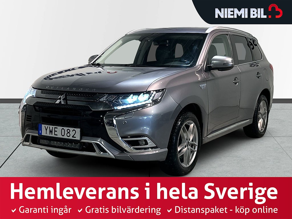 Mitsubishi Outlander PHEV CVT Kamera Drag Rattvärme Mvärm LED-ramp SoV