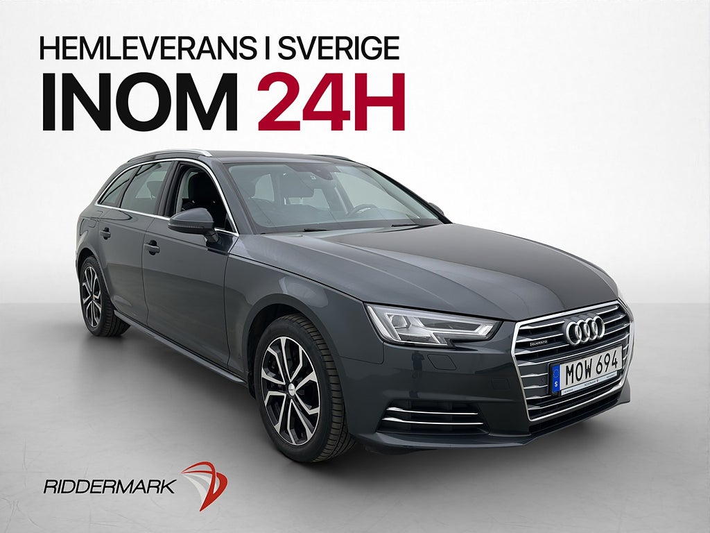 Audi A4 TDI Q 190hk Proline D-Värmare Kamera Keyless Drag