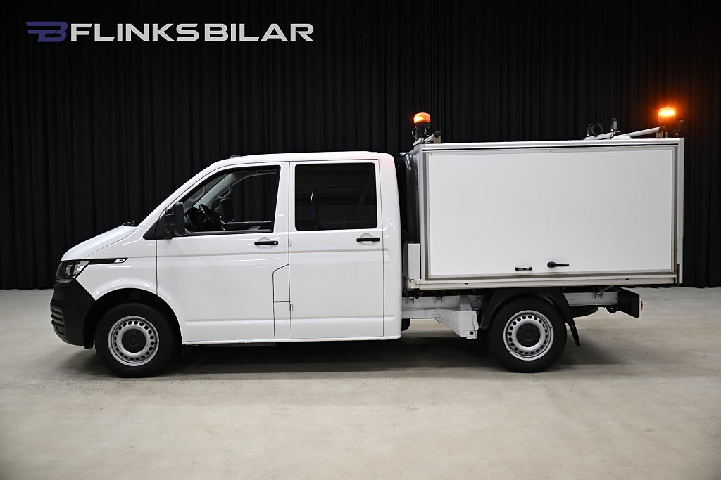 Volkswagen Transporter 4Motion 150HK Dubbelhytt|Kåpa|V-Inredd|Inverter|SeUtr!