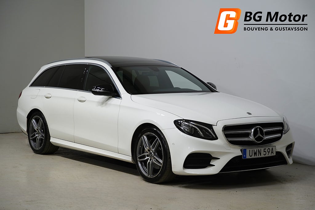 Mercedes-Benz E 200 T d 160HK 9G-Tronic AMG Line Drag/Pano/Värmare