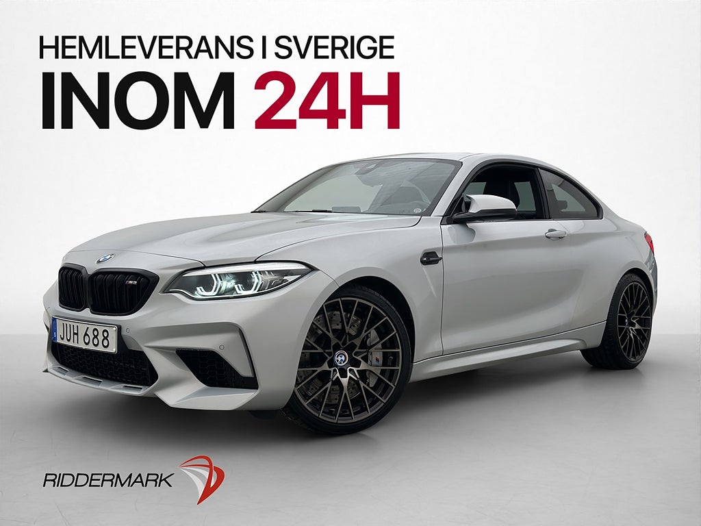 BMW M2 Competition 410hk H/K Kamera Skinn Navi CarPlay