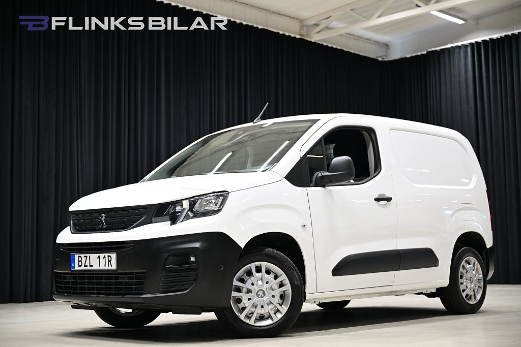 Peugeot Partner 1.5 BlueHDi 102HK Dragkrok|Dieselvärmare|EnÄgare|Moms