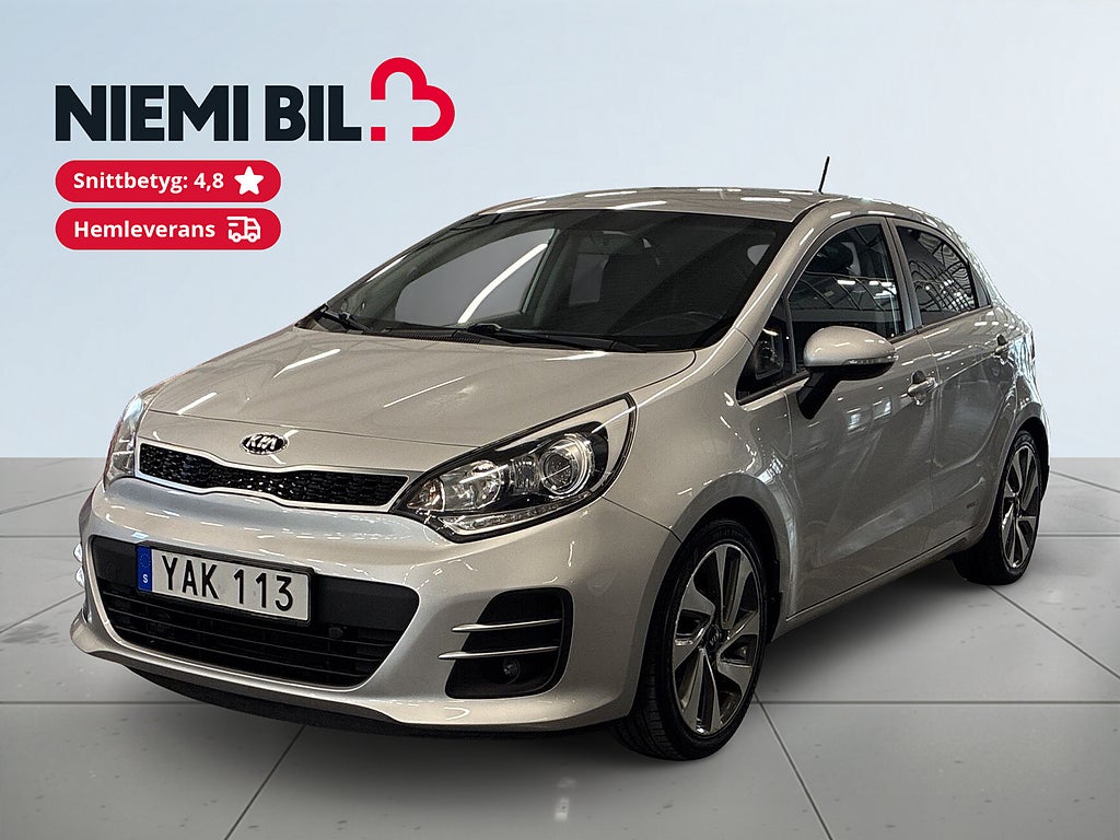 Kia Rio 5-dörrar 1.2 CVVT GLS S&V-Hjul/Mvärm/Kamera/Navigation