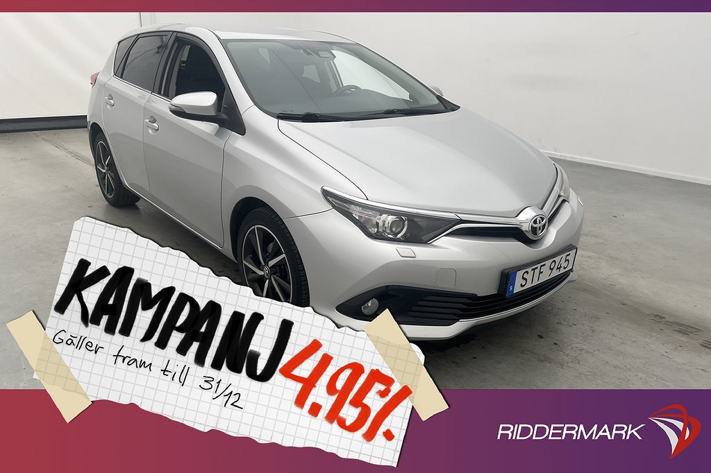 Toyota Auris Turbo 116hk Intense M&K-Vä 4,95% Ränta