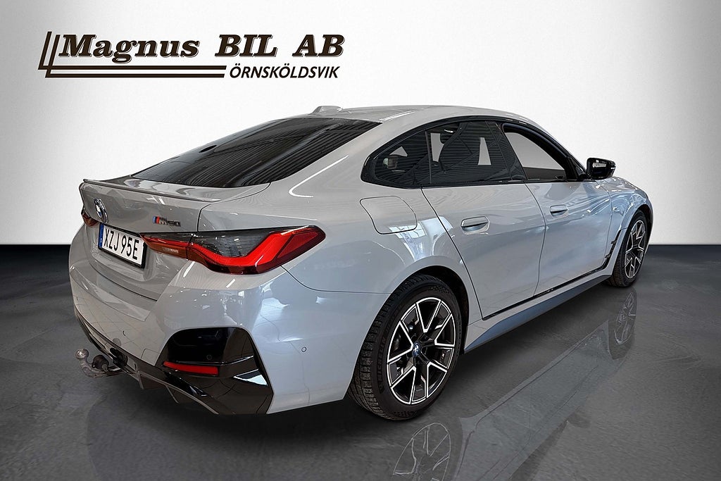 BMW i4 M50 xDrive Gran Coupé M Sport Drag Sov Hjul Kamera Moms miniatyr 4