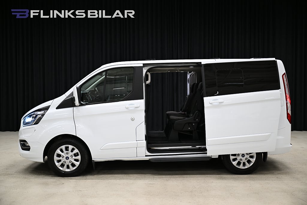 Ford Tourneo Custom Plug-in Hybrid 126HK Automat|8-Sits|Dubbeldörr