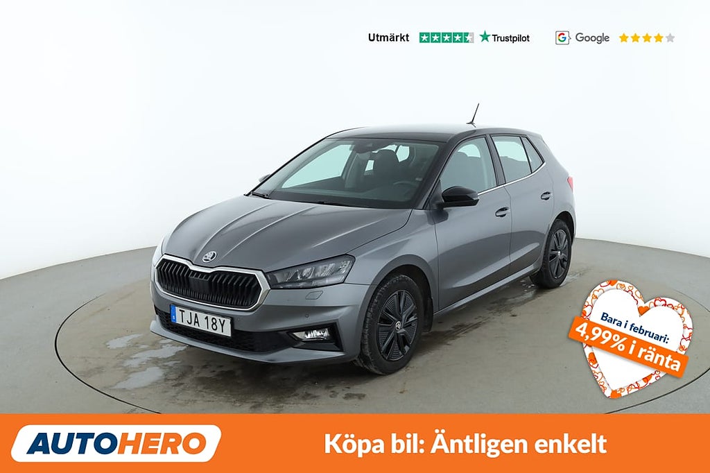Skoda Fabia 1.0 TSI Style / CarPlay, Rattvärme, Backkam...