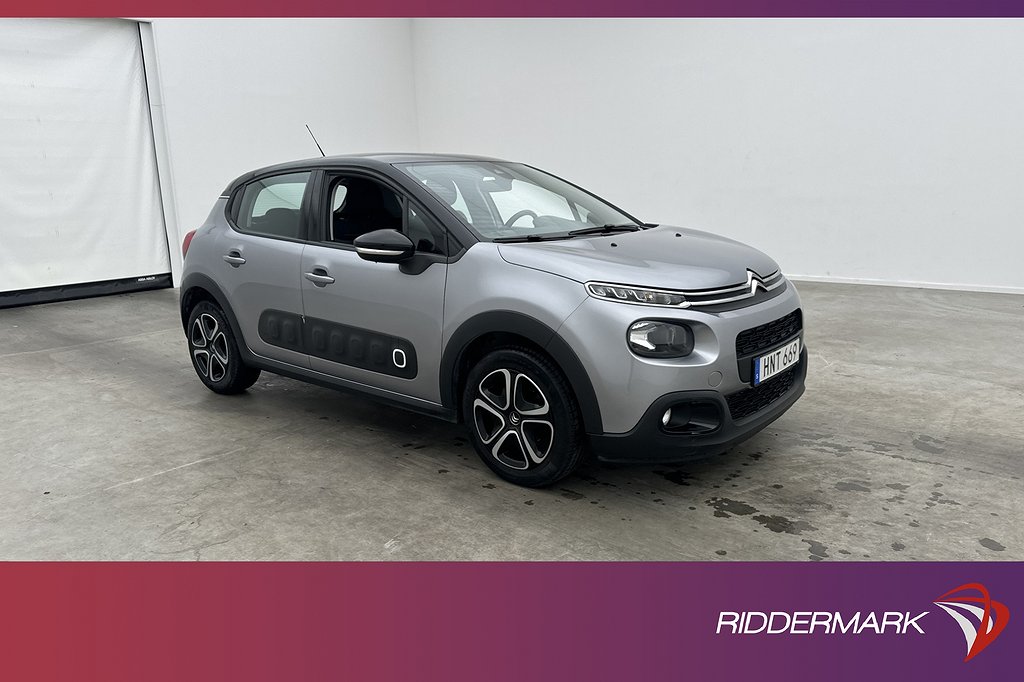 Citroën C3 1.2 VTi 83hk CarPlay Sensorer Lågskatt