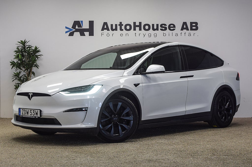 Tesla Model X 670HK 7-Sits Yoke EAP AI4 Drag Leasebar Svensksåld