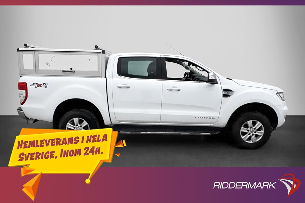 Ford ranger Limited 3.2 4x4 PÅBYGGNAD Värm Drag CARPLAY MOMS