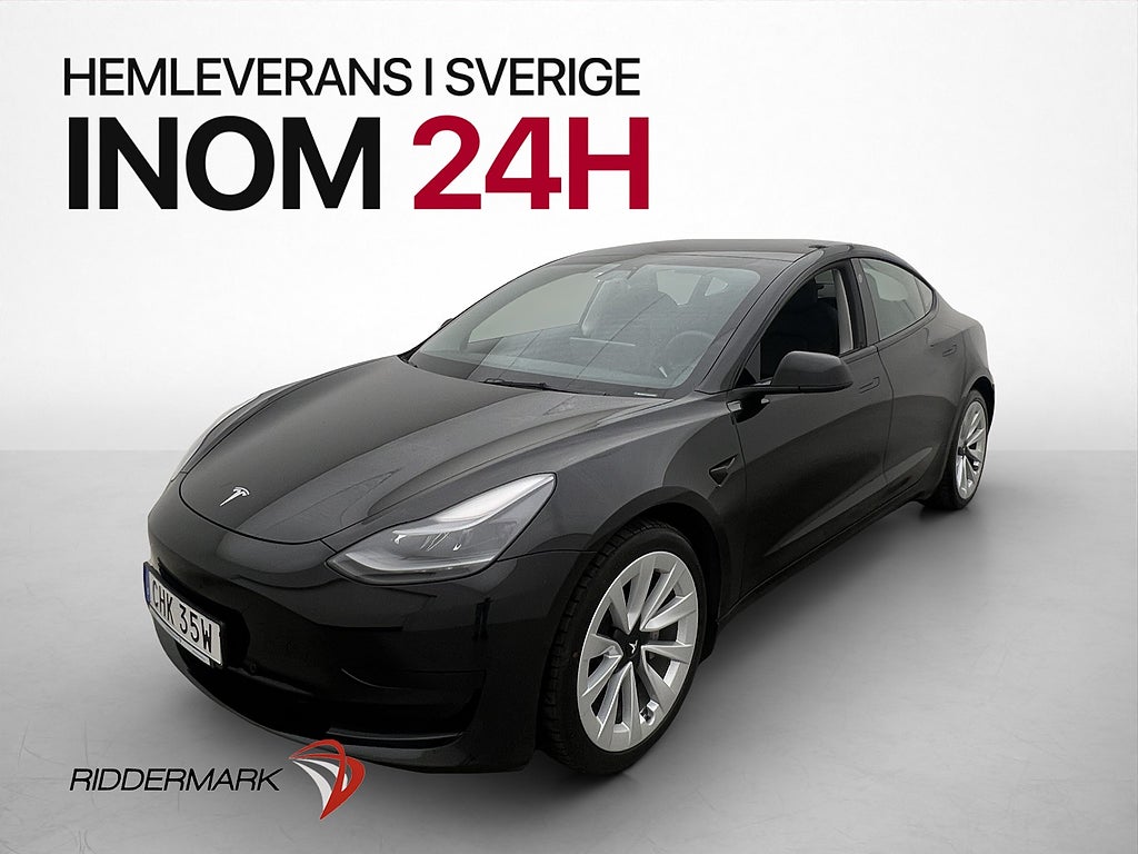 Tesla Model 3 Standard Range Plus Rattvärme Svensksåld MOMS