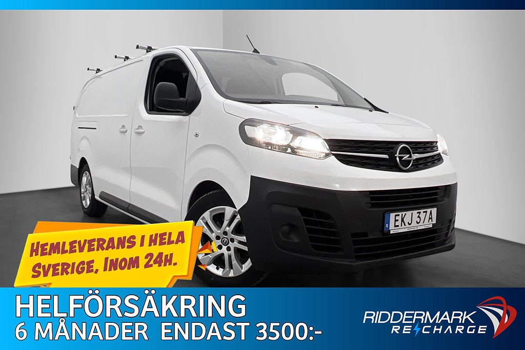 Opel Vivaro-e L3 136hk Dragkrok 3-Sits B-Kamera CARPLAY Moms