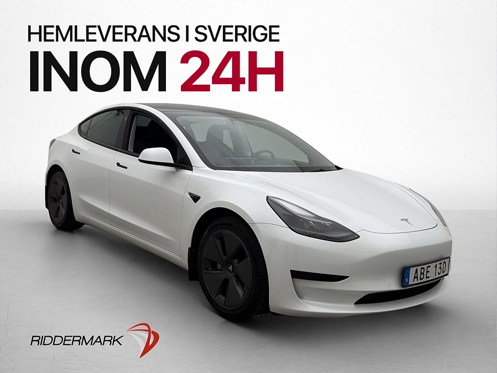 Tesla Model 3 Standard Range Plus AP En-Brukare Svensksåld