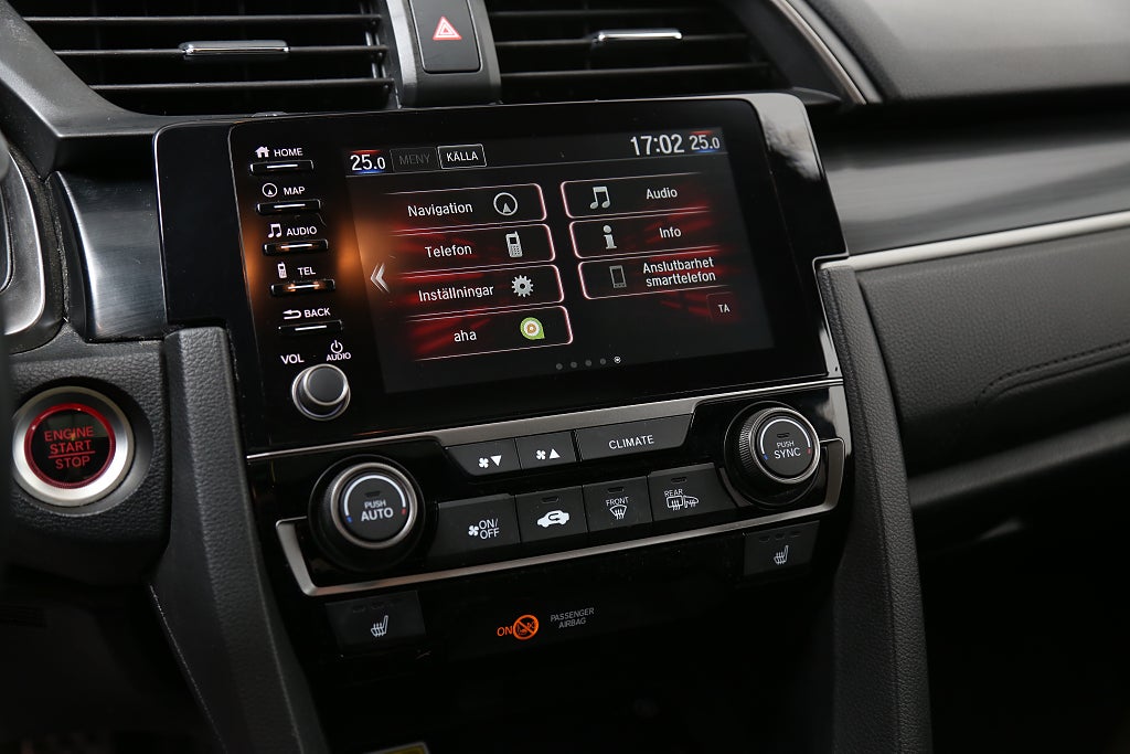 Honda Civic 1,5 i-VTEC Turbo 182hk Sport Plus 5D Motorvärmare 2021