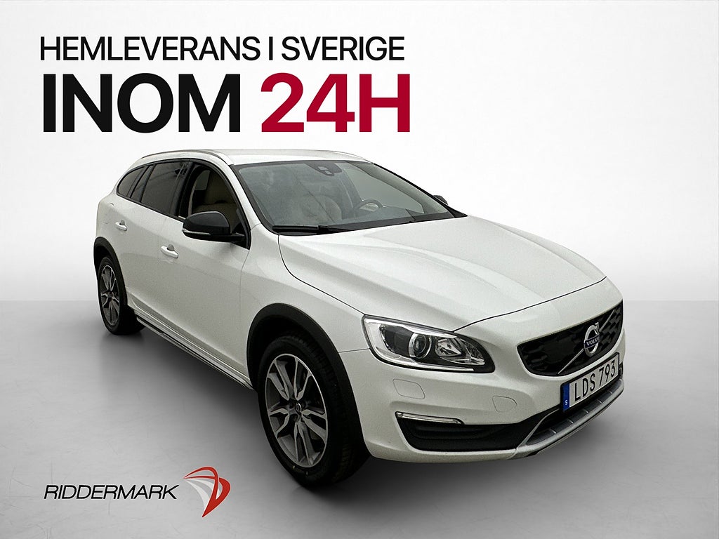 Volvo V60 Cross Country D4 Summum D-Värm H/K Navi Skinn